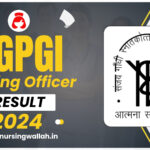 SGPGI Nursing Officer Result 2024