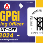 SGPGI Nursing Officer Cut Off 2024